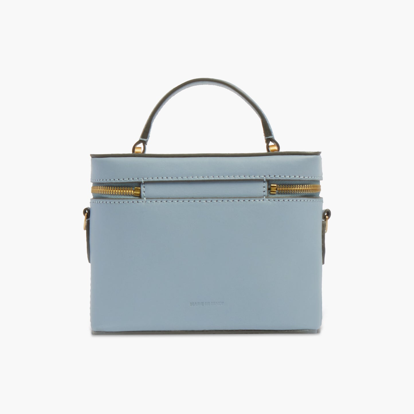 Bauletto in pelle con tracolla removibile