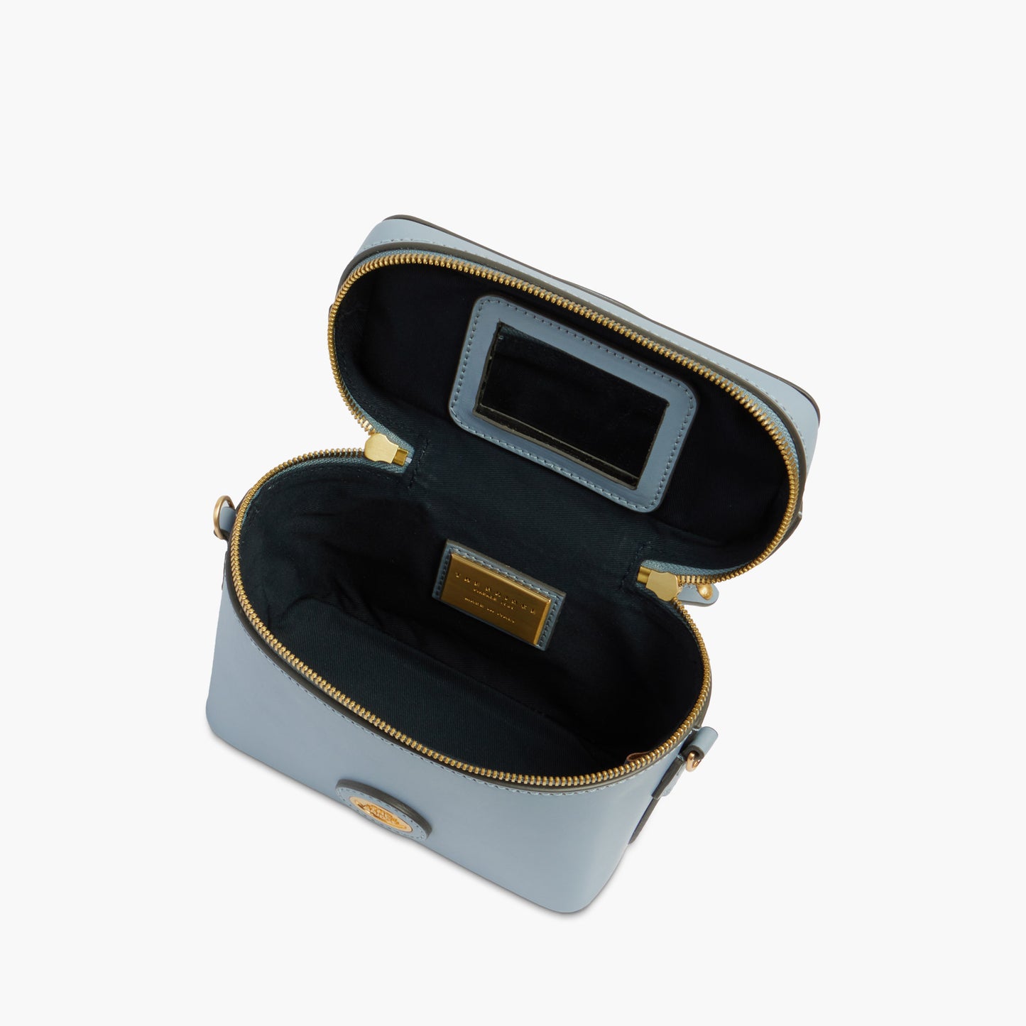 Bauletto in pelle con tracolla removibile