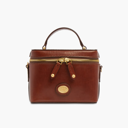 Bauletto in pelle con tracolla removibile