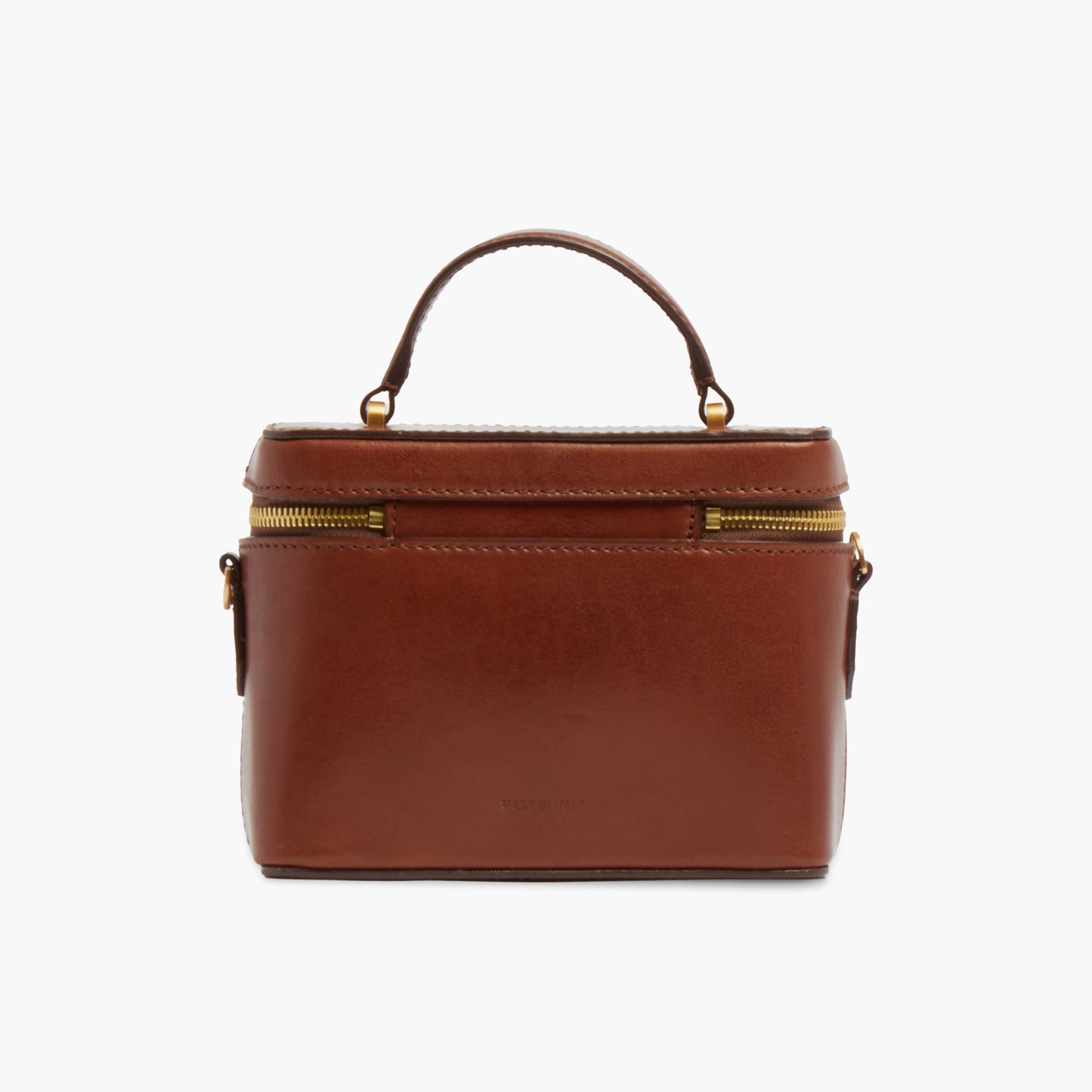 Bauletto in pelle con tracolla removibile