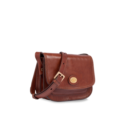 Borsa tracolla in pelle a fisarmonica small size