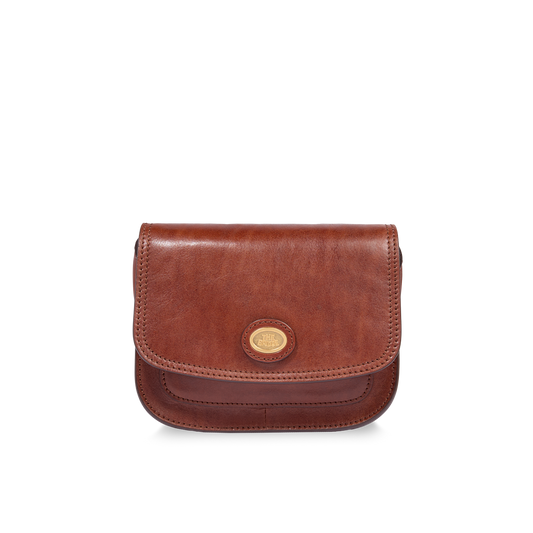 Borsa tracolla in pelle a fisarmonica small size