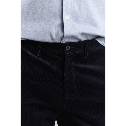 Pantaloni tasca chino in velluto a coste sottili
