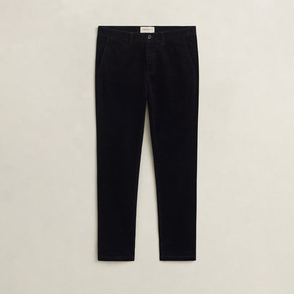 Pantaloni tasca chino in velluto a coste sottili