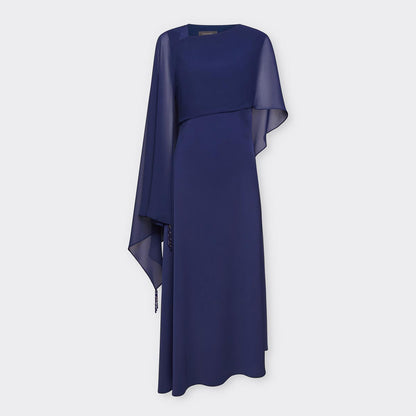 Abito lungo elegante con stola