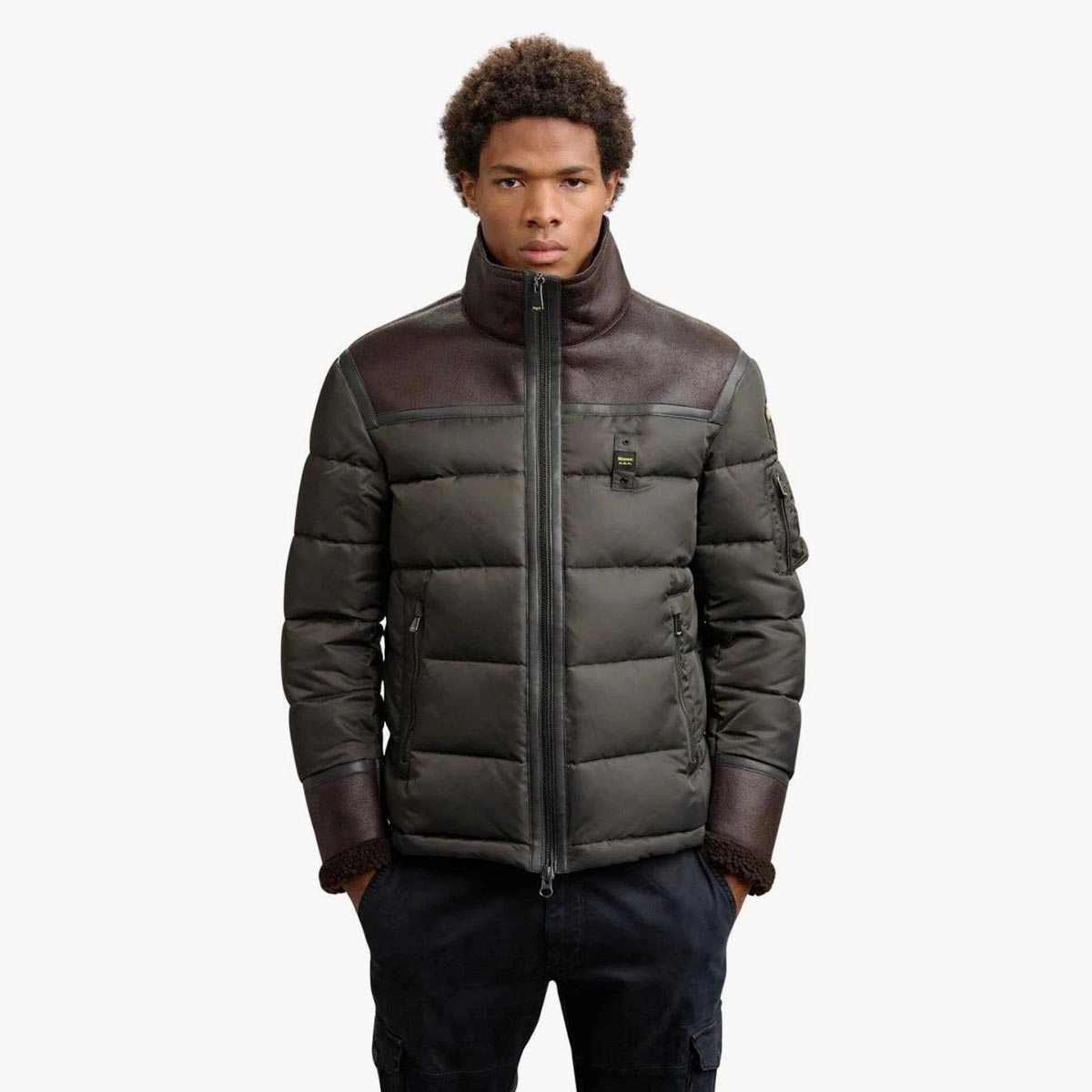 Giubbotto in montone eco e piumino