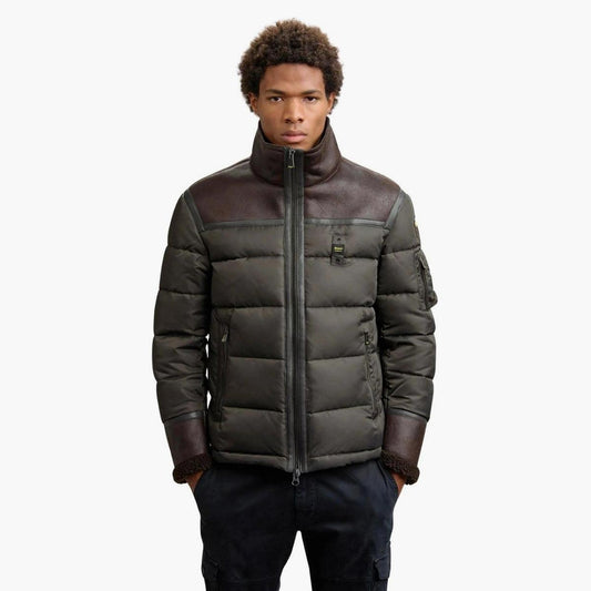 Giubbotto in montone eco e piumino