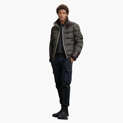 Giubbotto in montone eco e piumino