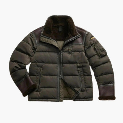 Giubbotto in montone eco e piumino