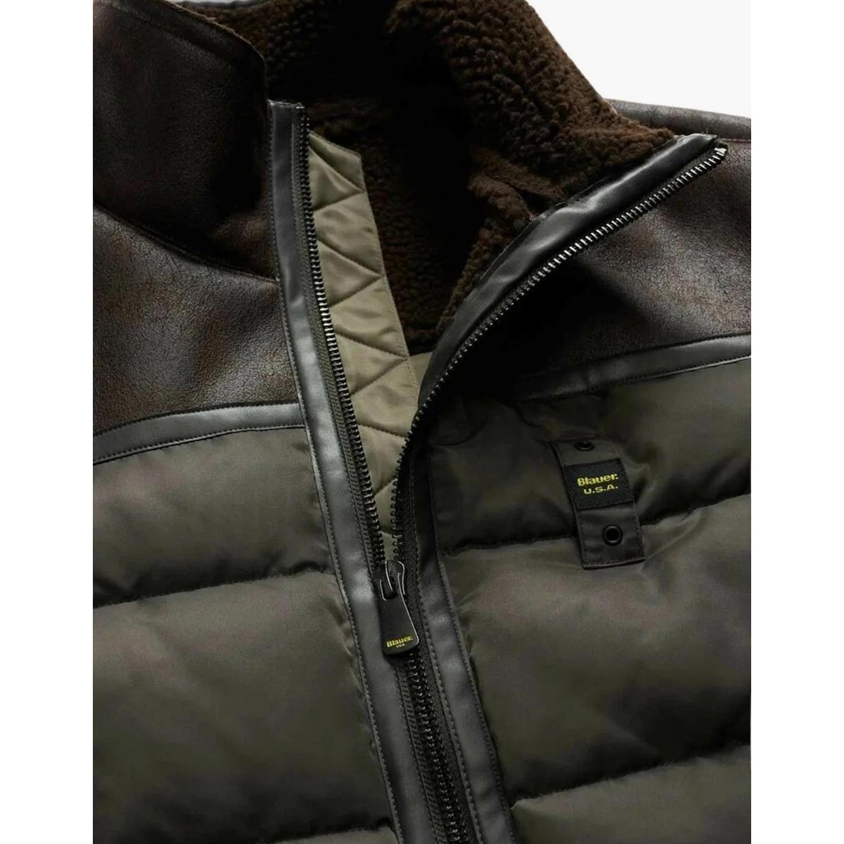 Giubbotto in montone eco e piumino