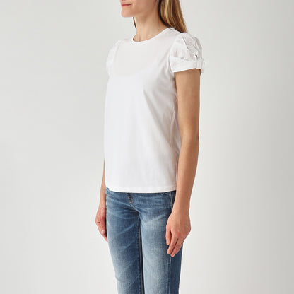 T-shirt in cotone maniche a palloncino