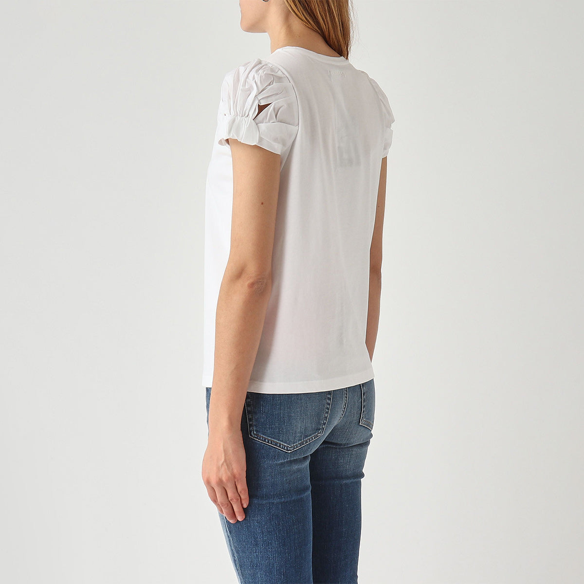 T-shirt in cotone maniche a palloncino
