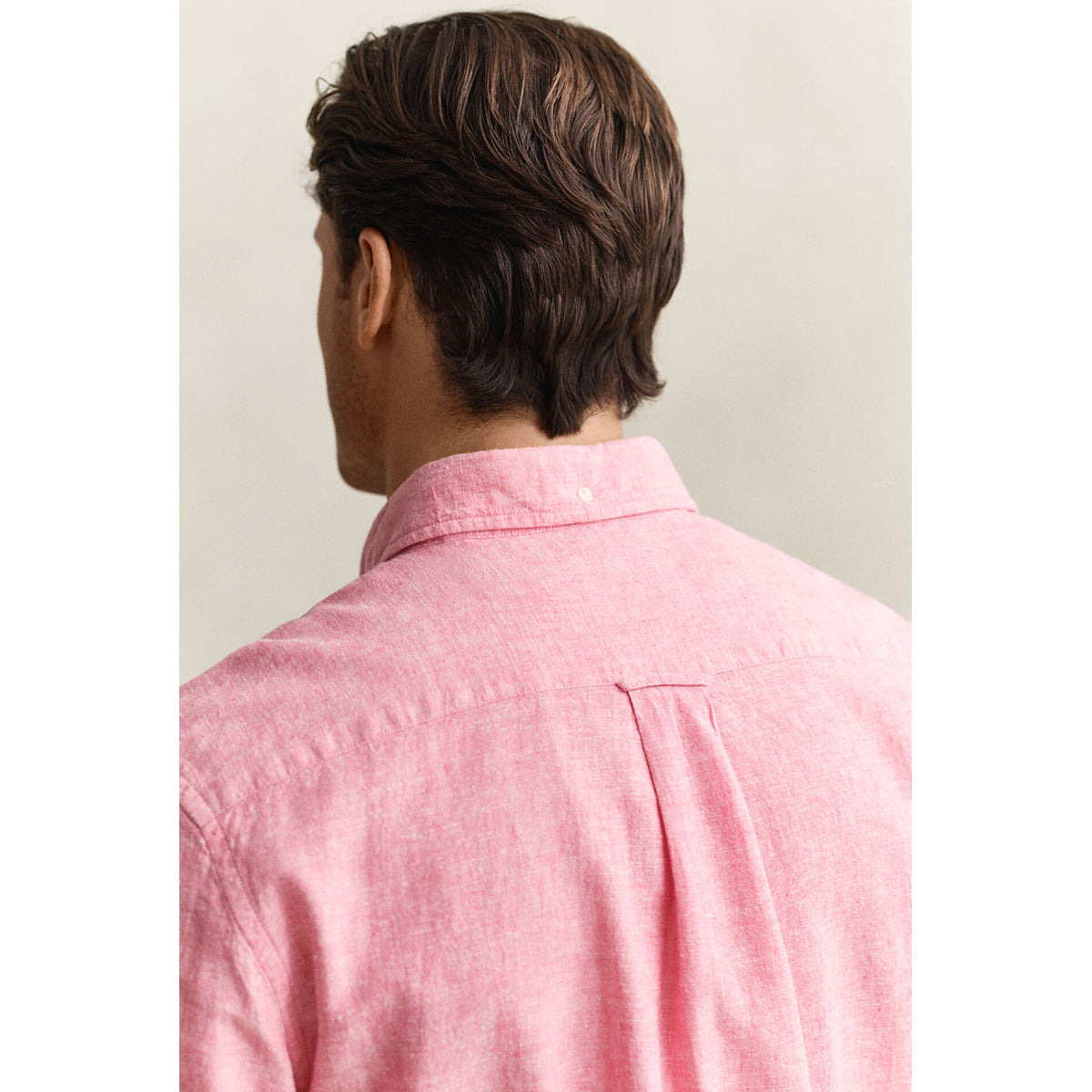 Camicia in misto lino rosa