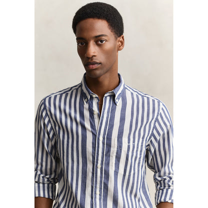 Camicia a righe in cotone leggero