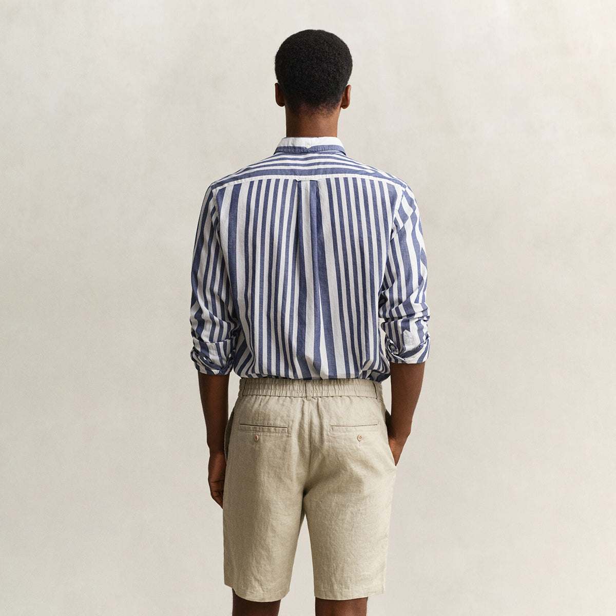 Camicia a righe in cotone leggero