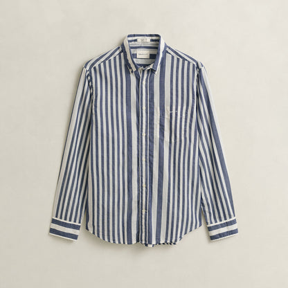 Camicia a righe in cotone leggero