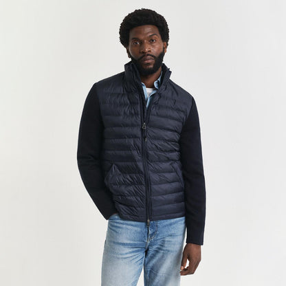 Giacca doppio tessuto: Piumino- maglia