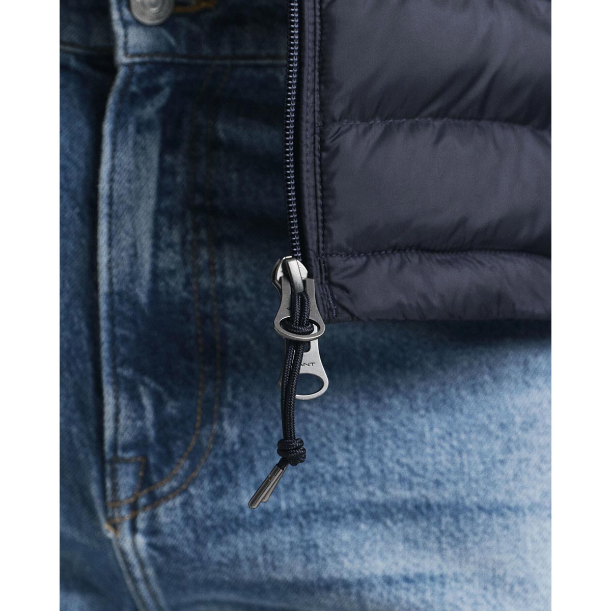 Giacca doppio tessuto: Piumino- maglia