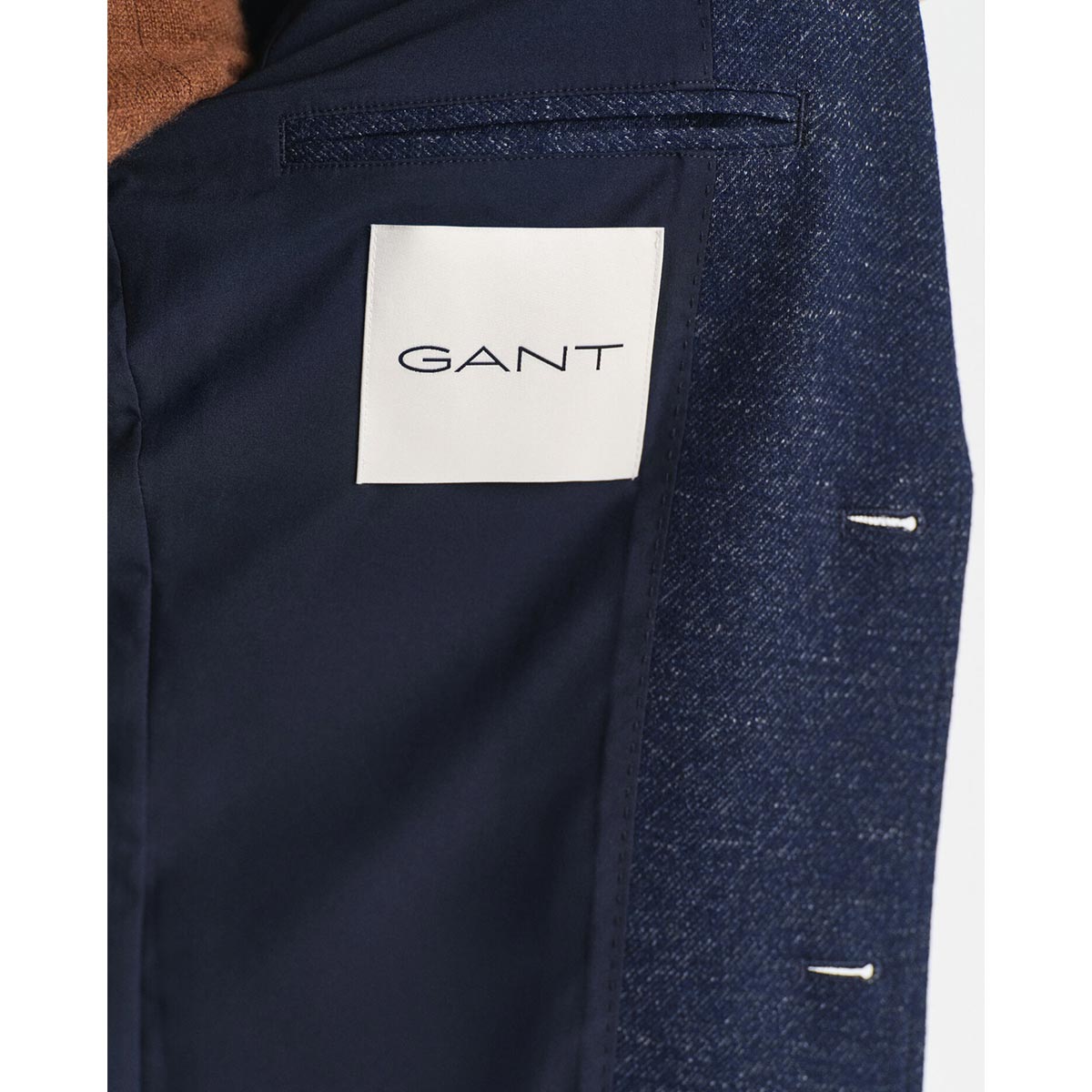 Blazer in jersey di lana e cotone