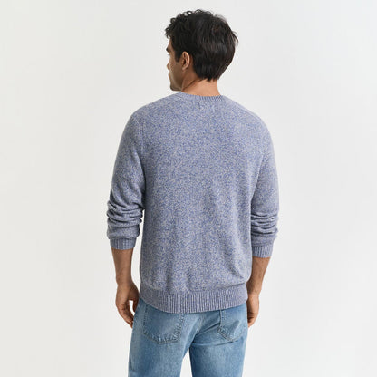 Maglia girocollo in misto lana mélange