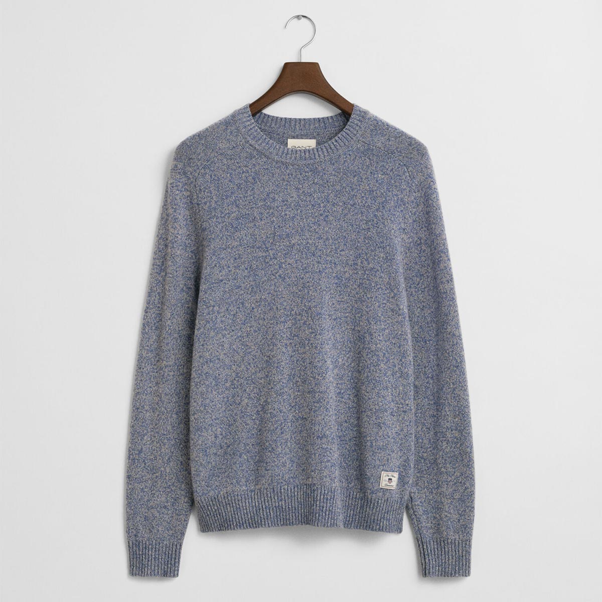 Maglia girocollo in misto lana mélange