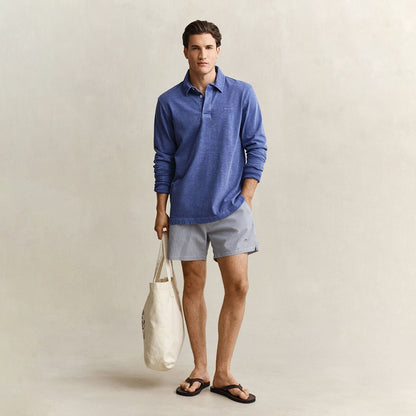Boxer da mare goffrato a righe