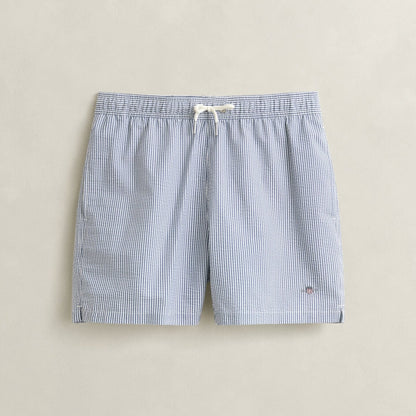 Boxer da mare goffrato a righe