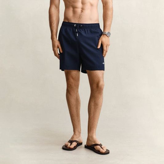 Boxer da mare goffrato blu