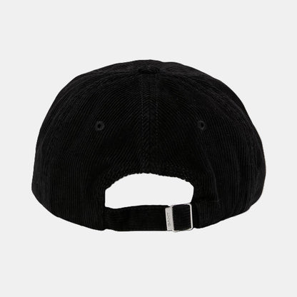 Cappellino con visiera in velluto a coste