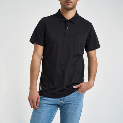 Polo in piquet tecnico leggero nera