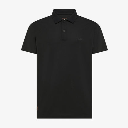 Polo in piquet tecnico leggero nera