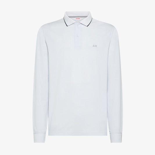 Polo manica lunga bianca