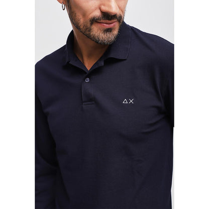 Polo manica lunga con toppa
