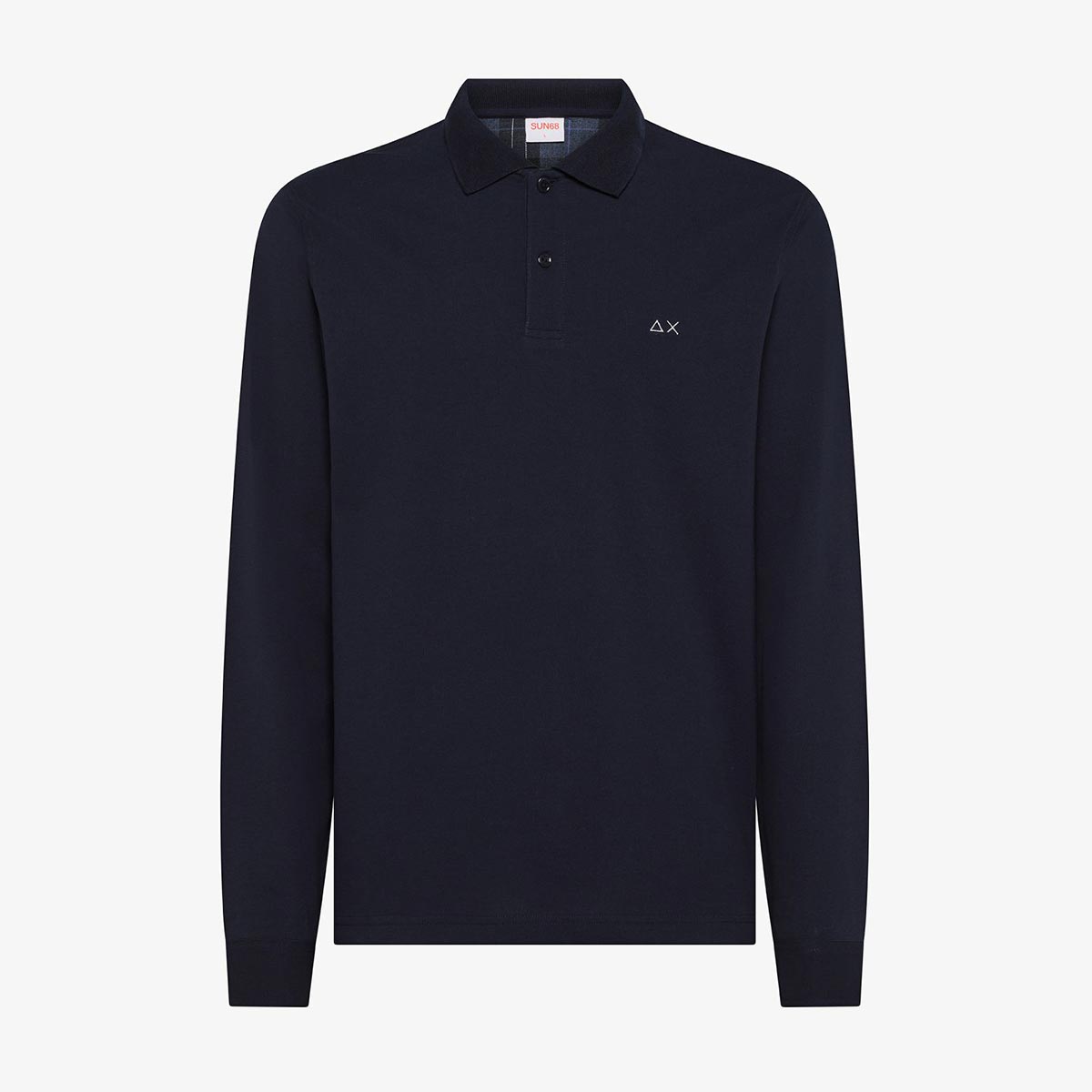 Polo manica lunga con toppa