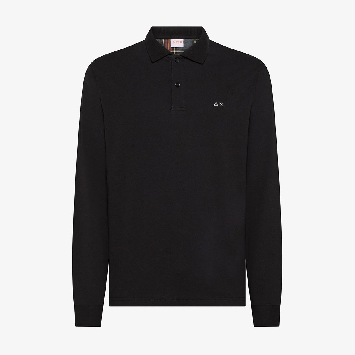 Polo manica lunga con toppa