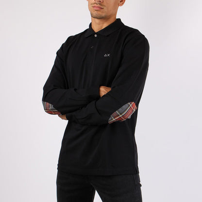 Polo manica lunga con toppa