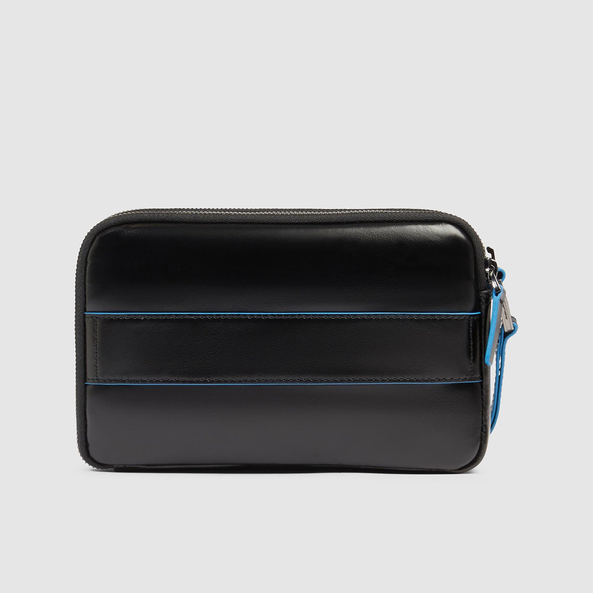 Pochette in pelle uomo con tre scomparti