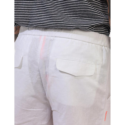 Bermuda in lino con coulisse