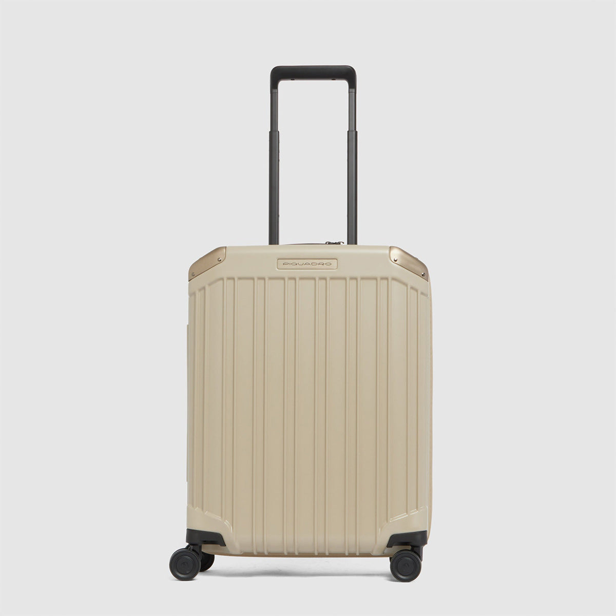 Valigia trolley da cabina rigido beige