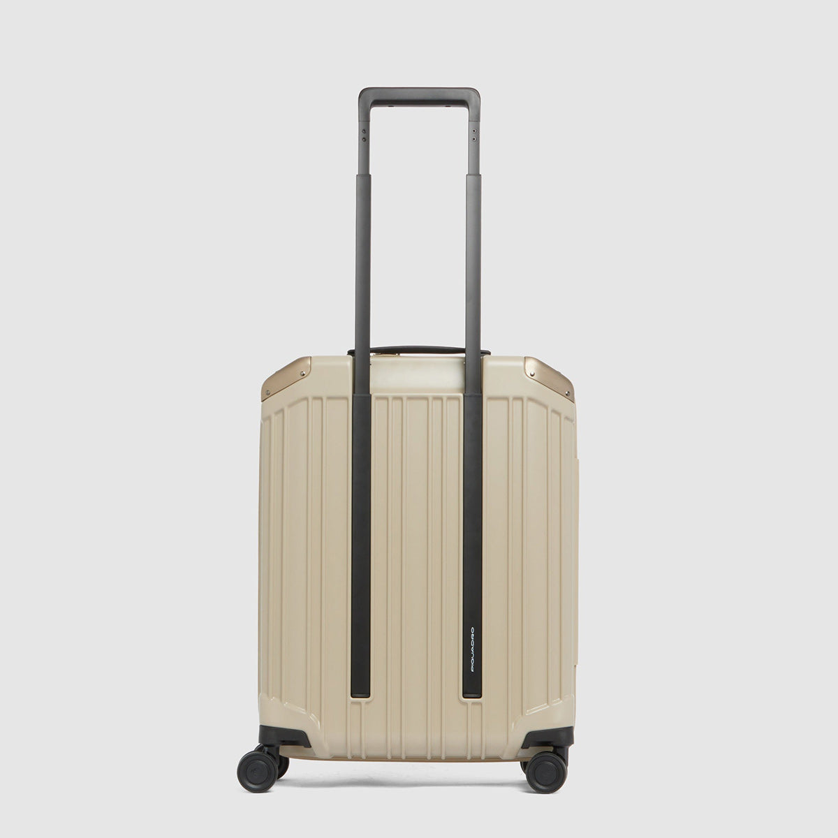 Valigia trolley da cabina rigido beige