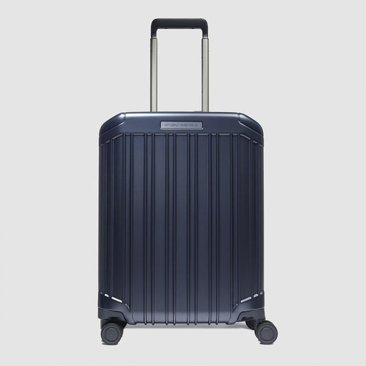Valigia trolley da cabina rigido blu