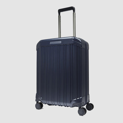 Valigia trolley da cabina rigido blu