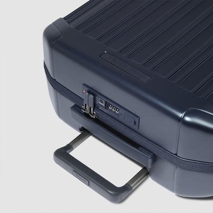Valigia trolley da cabina rigido blu