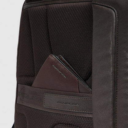 Zaino in pelle con porta pc 15.6" grande
