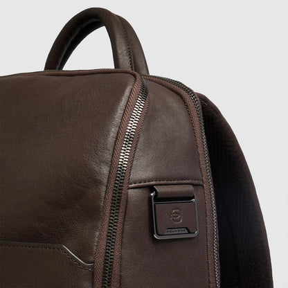 Zaino in pelle con porta pc 15.6" grande