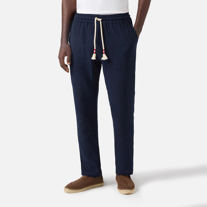 Pantalone garzato di puro cotone