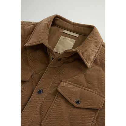Giacca a camicia in velluto