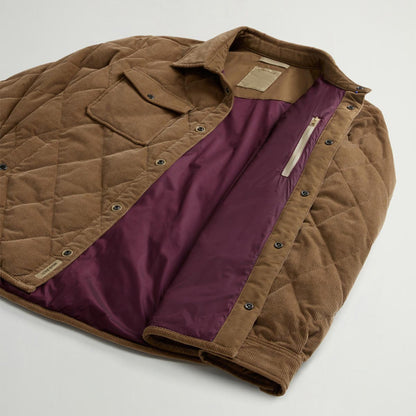 Giacca a camicia in velluto