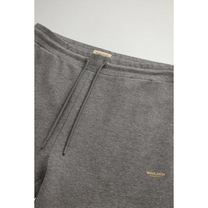 Pantaloni in misto cotone interlock