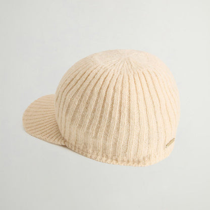 Cappellino con visiera in misto lana e alpaca